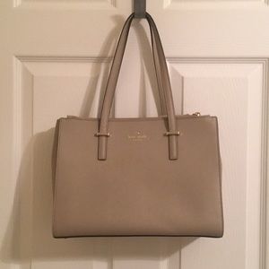 kate spade shoulder Tan purse